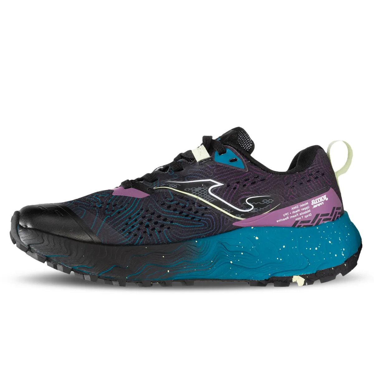 Zapatillas Joma Sima Trail Negro Violeta - Imagen 2
