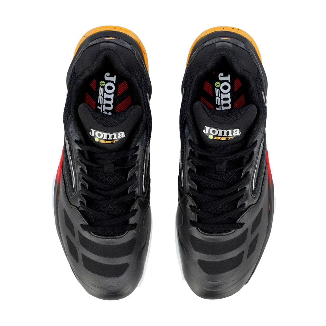 Zapatillas Joma Set Padel Negro Rojo - Imagen 4