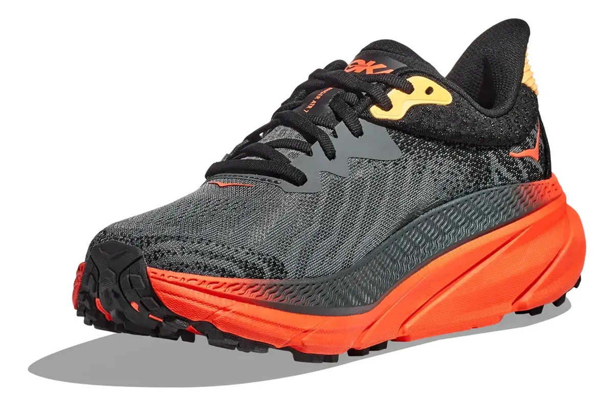 Zapatillas Hoka Challenger Atr 7 Gris Naranja - Imagen 3
