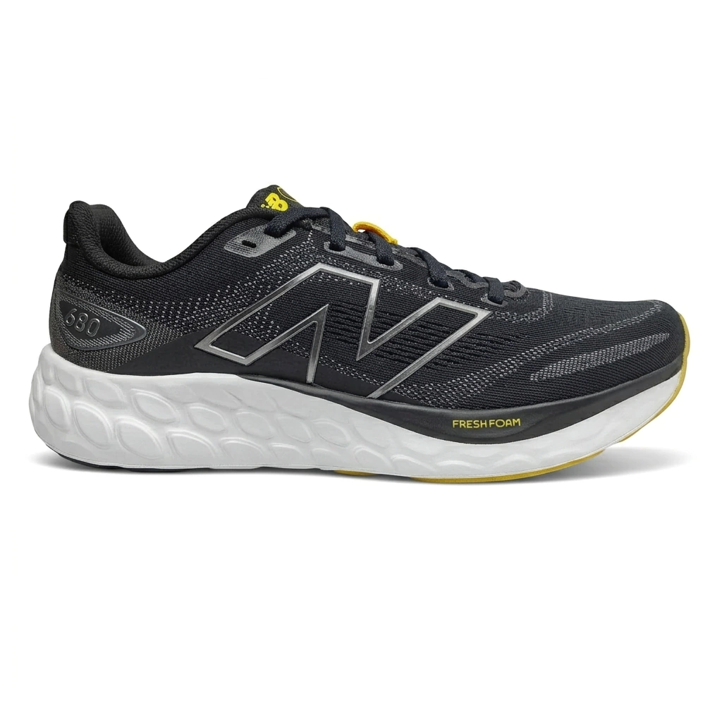 Zapatillas New Balance M680CB8 Negro Amarillo