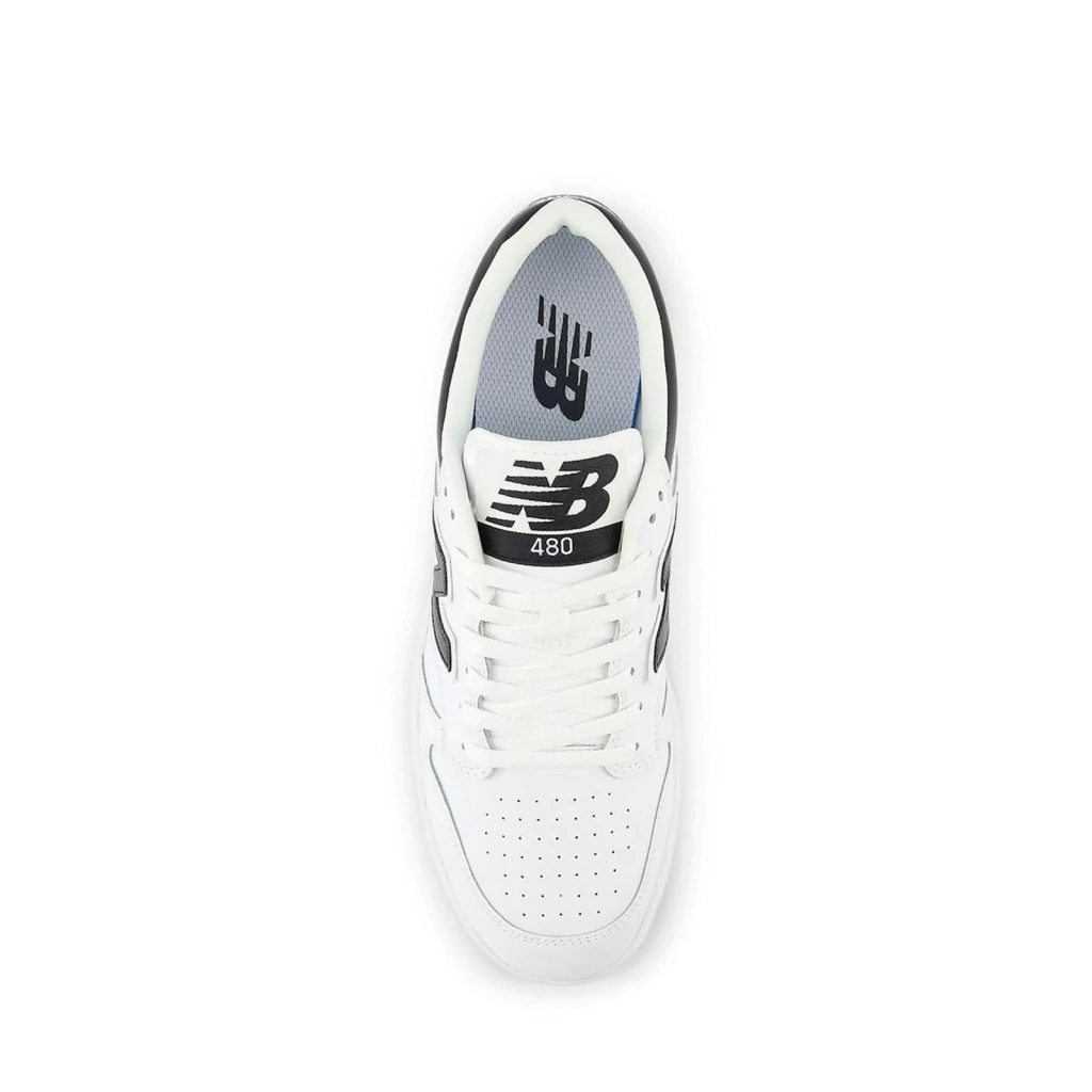 Zapatillas New Balance BB480IBK Blanco Negro - Imagen 2