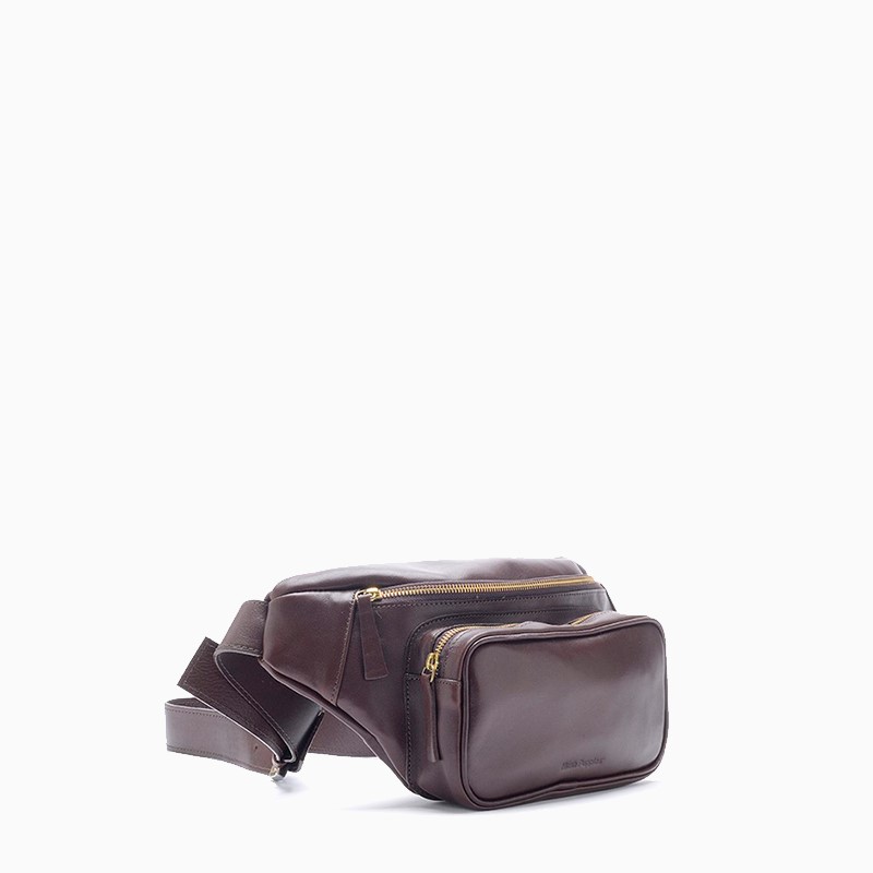 Hush Puppies Riñonera Franck Cuero Marron - Imagen 2