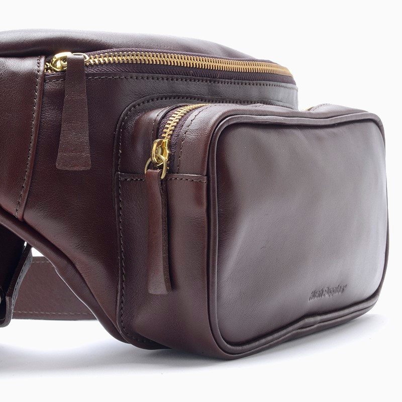Hush Puppies Riñonera Franck Cuero Marron - Imagen 4