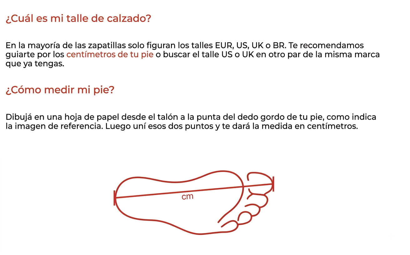Cómo medir tu pie