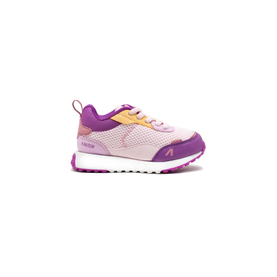 Zapatillas A Nation Joyful Velcro Rosa Colores