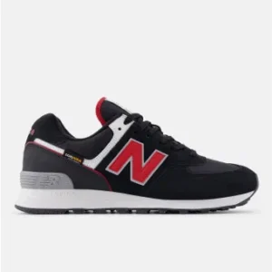 Zapatillas New Balance 574 Negro Blanco Rojo