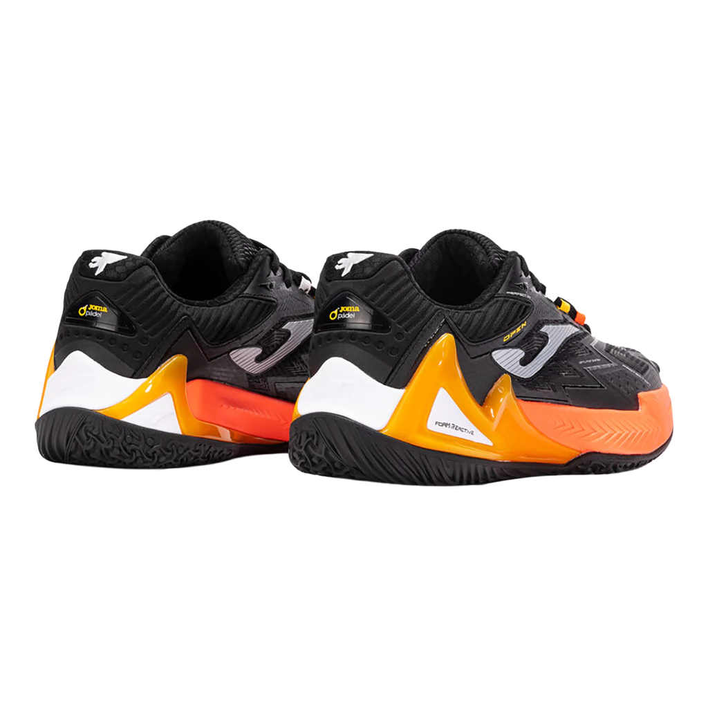 Joma Zapatillas Padel Open Negro Naranja - Imagen 5