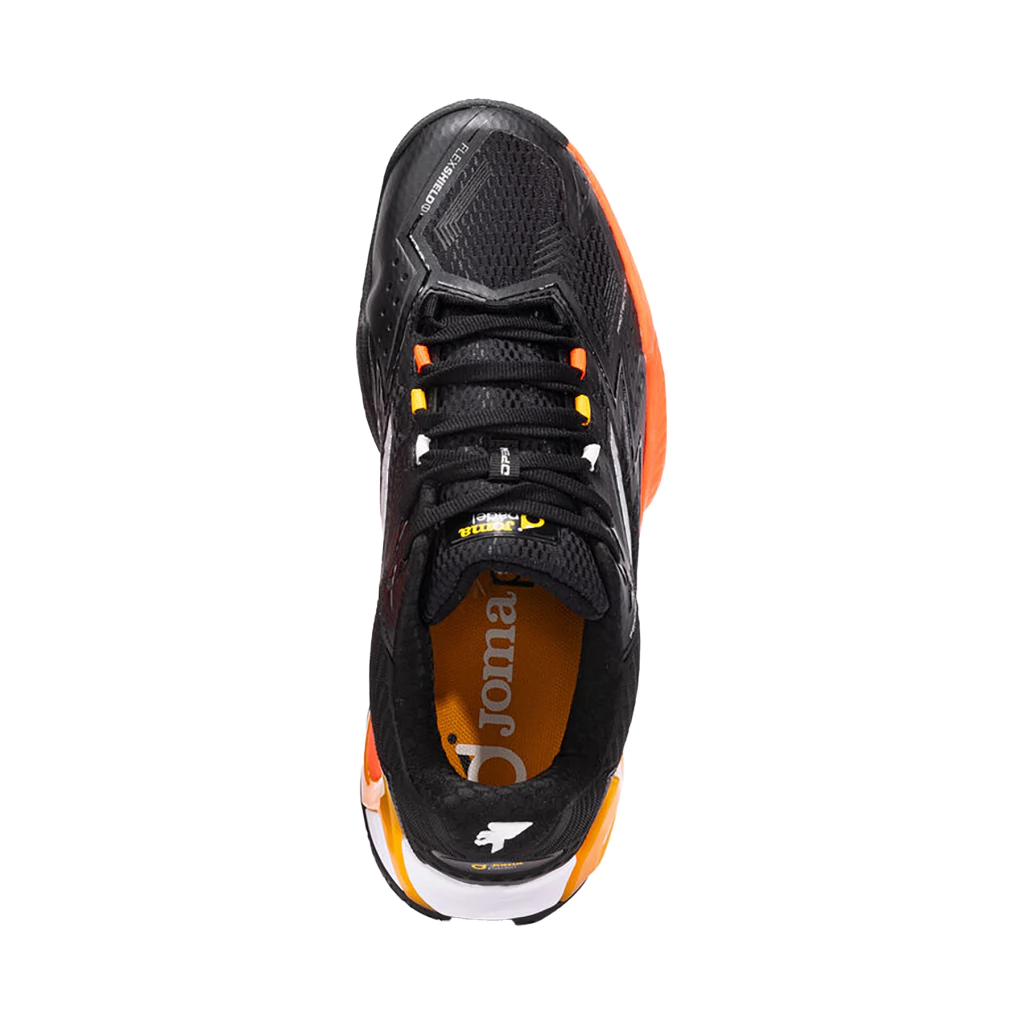 Joma Zapatillas Padel Open Negro Naranja - Imagen 3