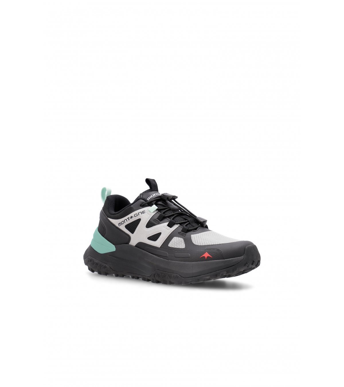 Zapatillas Montagne Tracer Negro Gris Verde Agua - Imagen 2