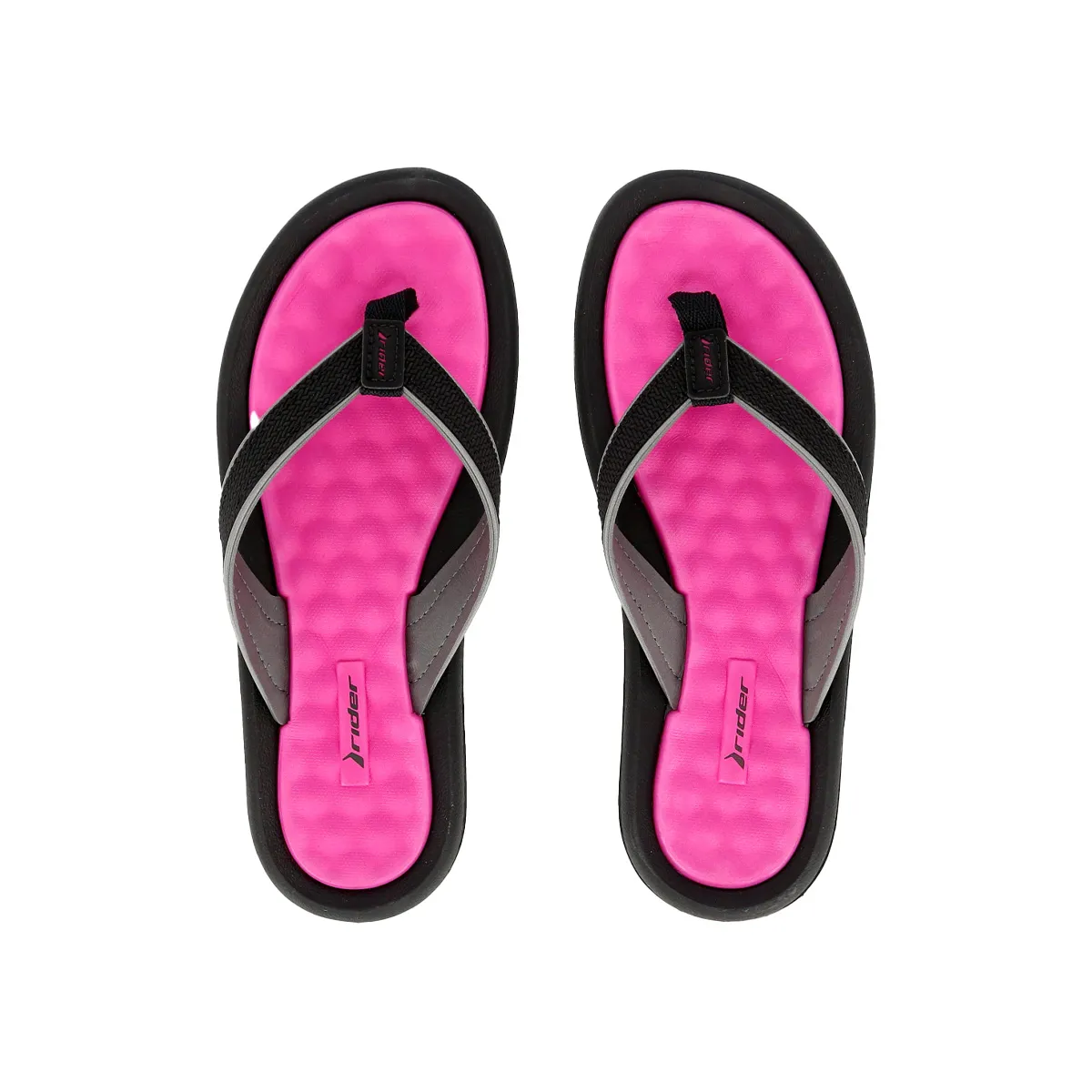 Ojota Dunas Gris Negro Rosa