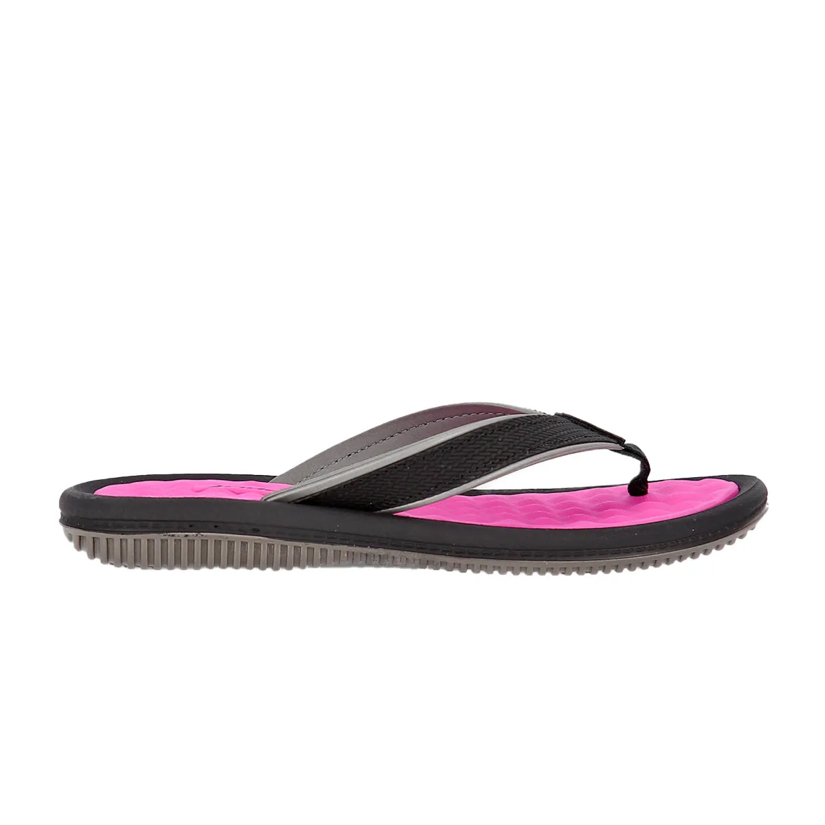 Ojota Dunas Gris Negro Rosa - Imagen 2
