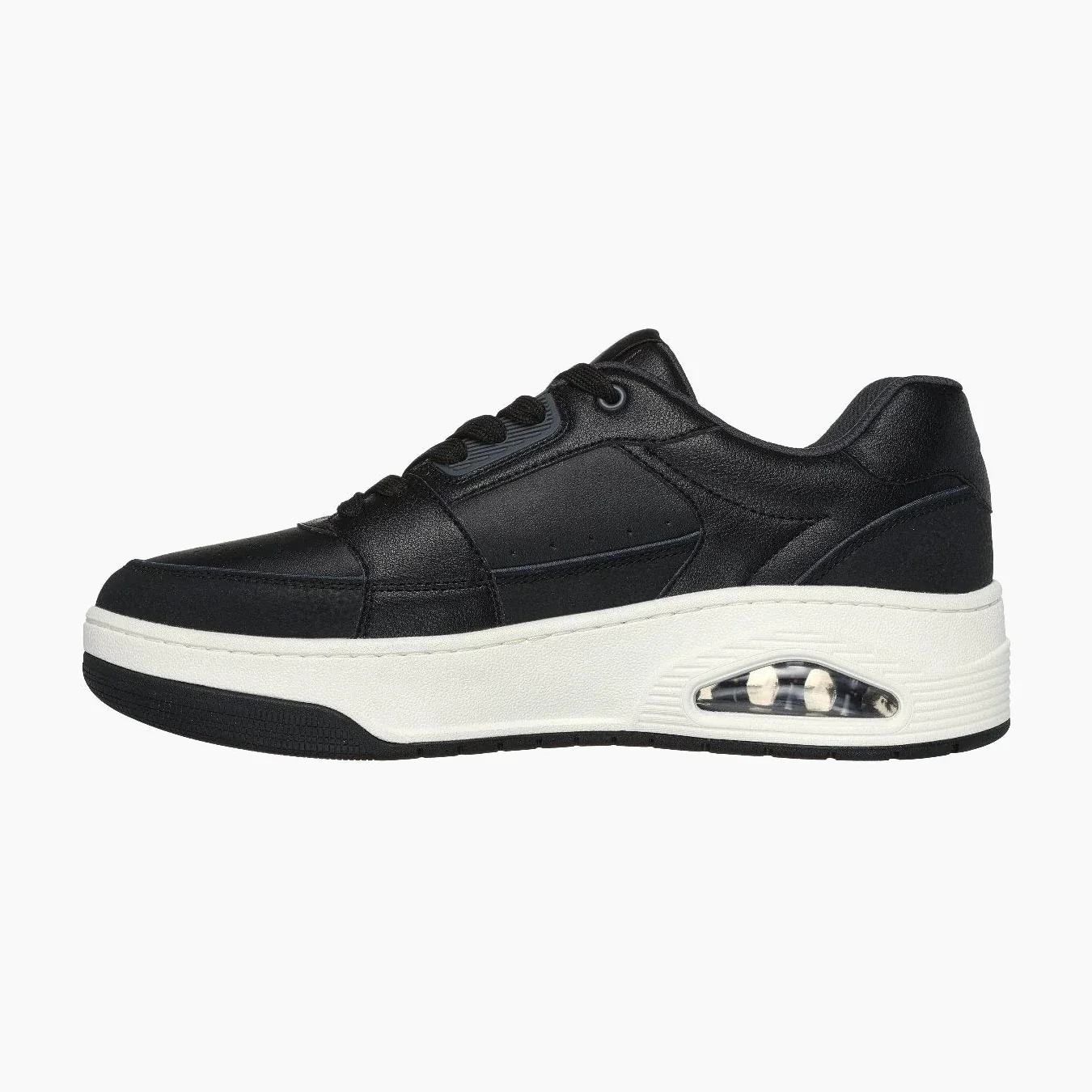 Zapatilla Uno Court Low Post Negro Bco - Imagen 3
