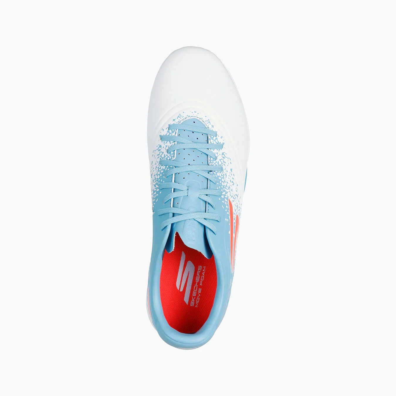 Botin Razor Tf Blanco Naranja Celeste - Imagen 4