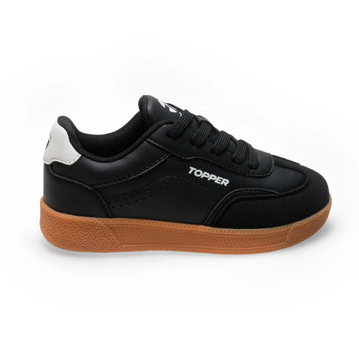 Zapatilla Polaris Kids Negro Caramelo - Imagen 2