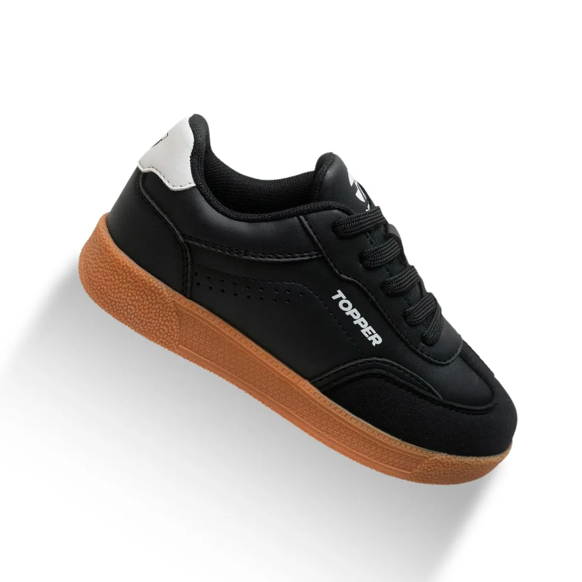 Zapatilla Polaris Kids Negro Caramelo - Imagen 4