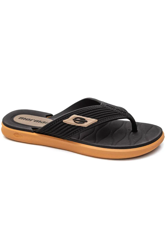 Ojota Kinja Beige Negro - Imagen 2