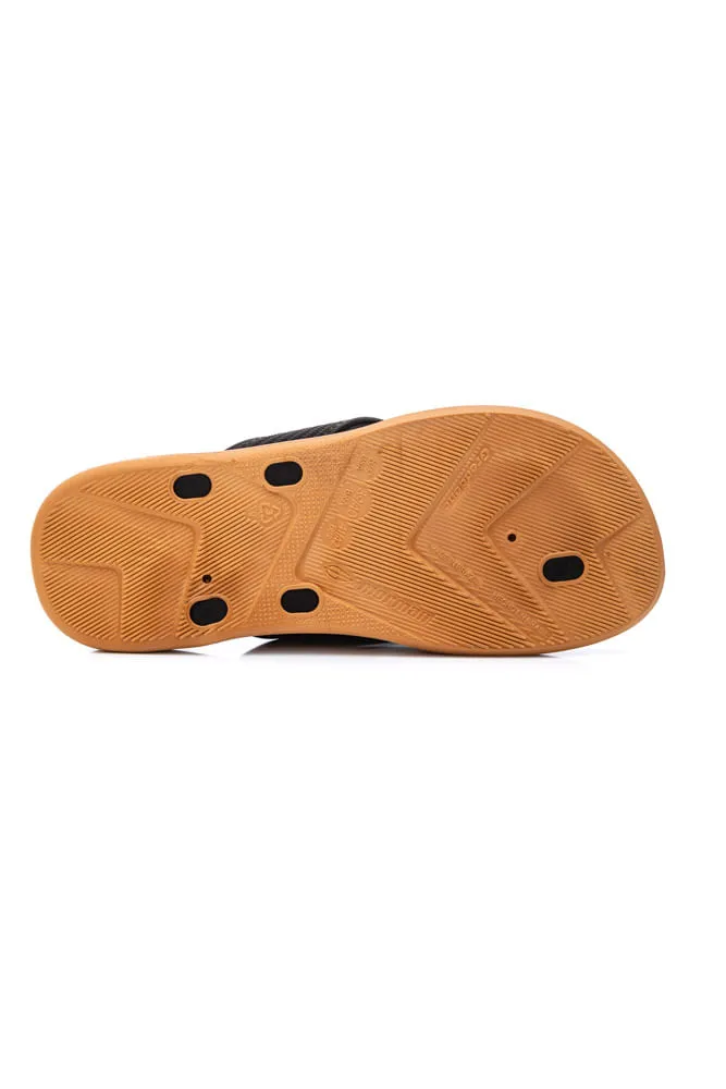 Ojota Kinja Beige Negro - Imagen 4