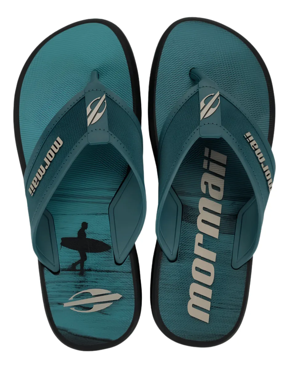 Ojota Wave Iii Negro Azul Beige