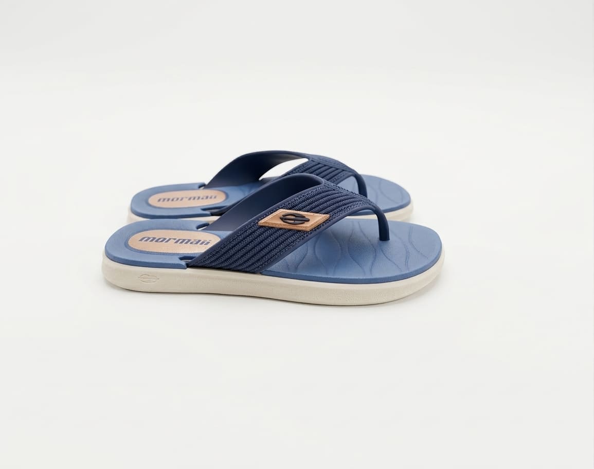 Ojota Kinja Beige Azul