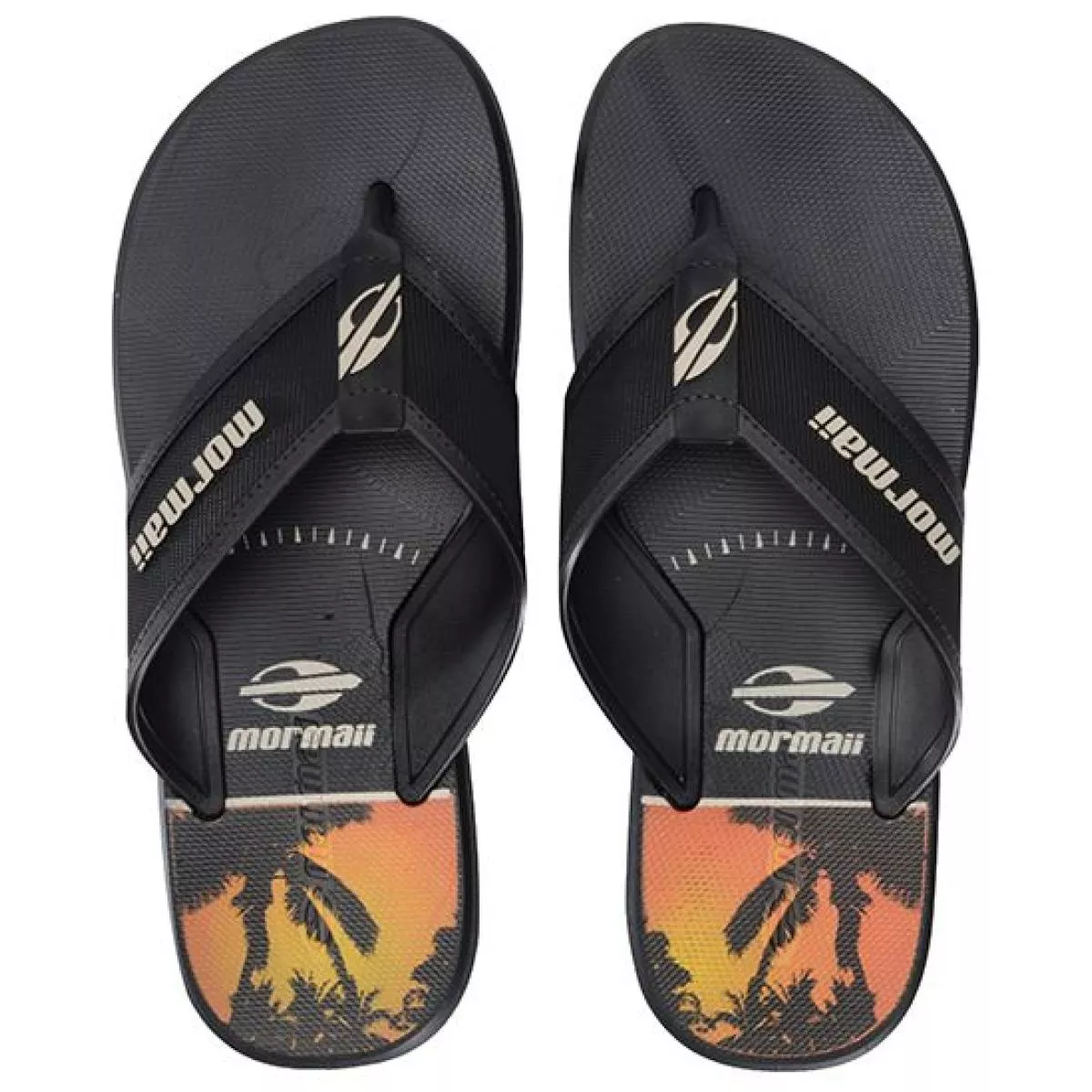 Ojota Wave Iii Negro Beige Naranja
